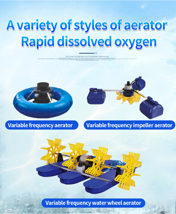 Aerador accionado solar de la rueda de paleta de la charca al por menor del camarón que cultiva el aerador 1