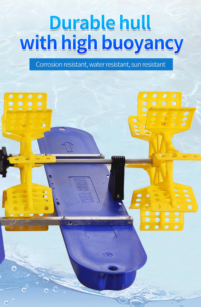 Aerador accionado solar de la rueda de paleta de la charca al por menor del camarón que cultiva el aerador 2